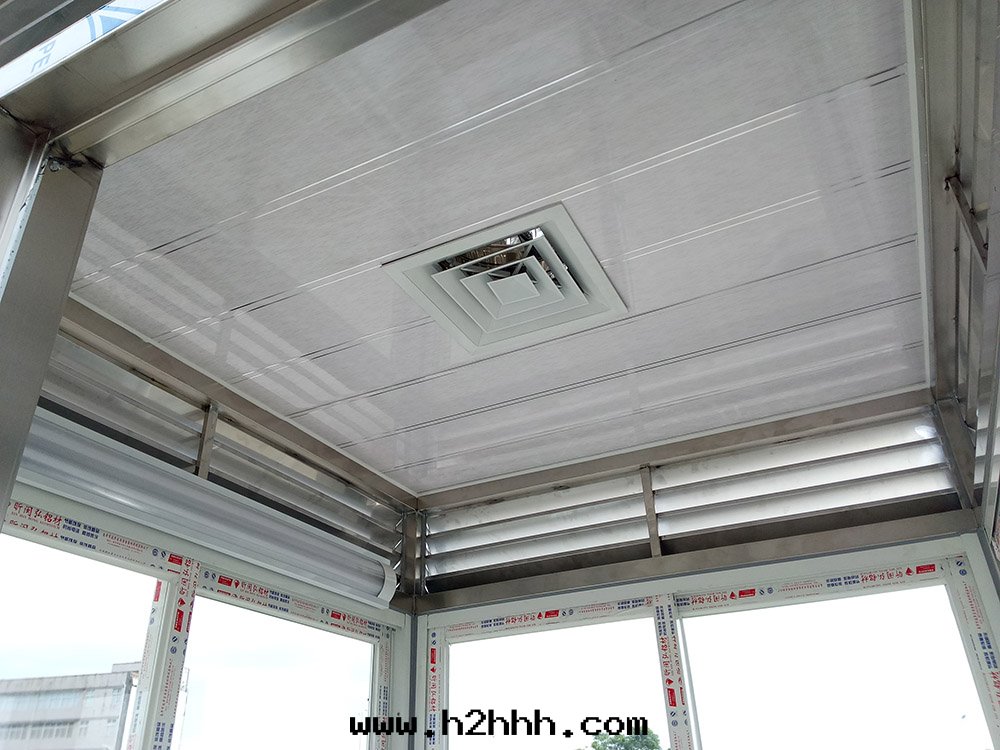 廠(chǎng)區(qū)不(bù)鏽鋼(gāng)吸煙亭室(shì)內(nèi)吊頂细(xì)节(jié)