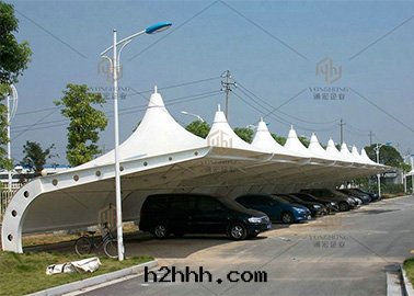 膜結構汽車停車棚