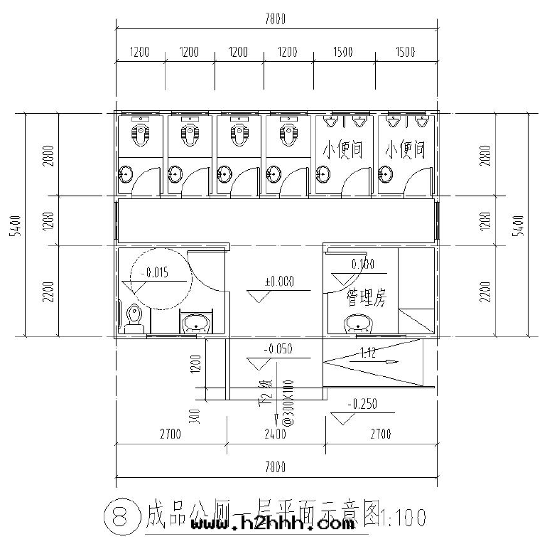 环保公(gōng)廁平面(miàn)图(tú)