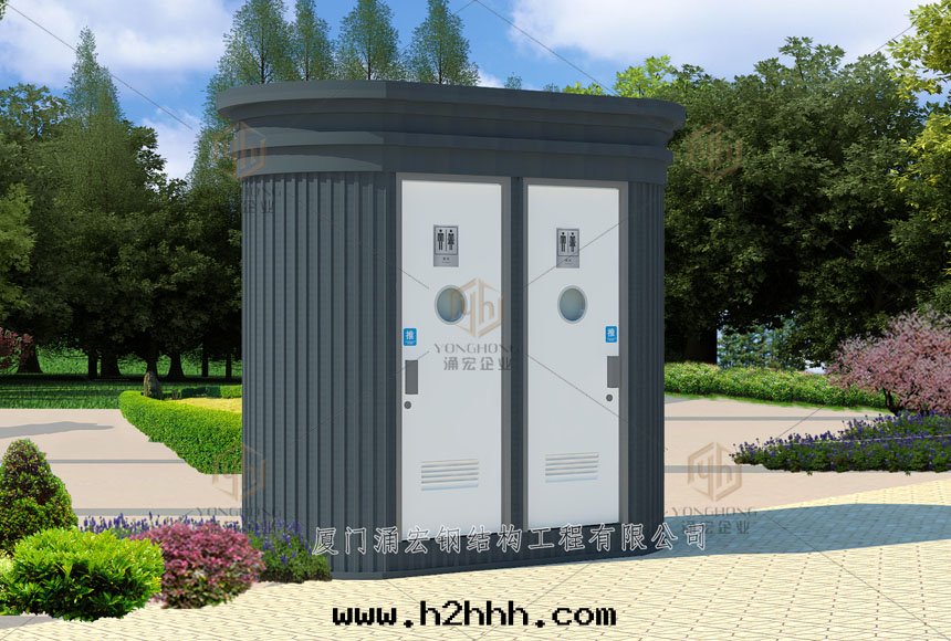 双(shuāng)廁位(wèi)橢圆(yuán)形移動(dòng)廁所(suǒ)